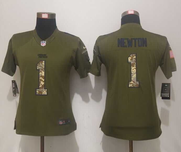Womens Limited Nike Carolina Panthers #1 Newton Salute To Service Green Jerseys,We sell and wholesale Womens Limited Nike Carolina Panthers #1 Newton Salute To Service Green Jerseys on line form chian!